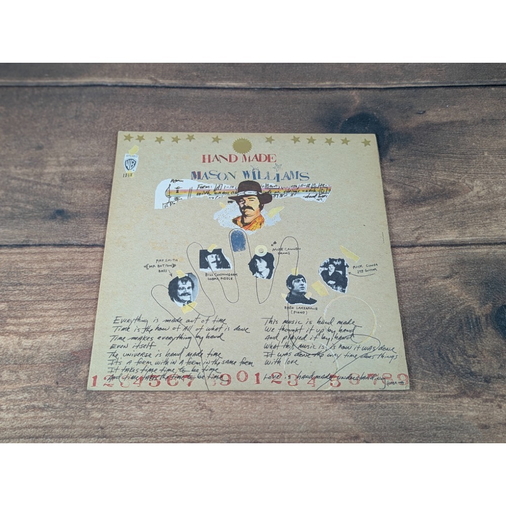 Mason Williams Hand‎ Made Vinyl LP 1969 Warner Bros. Records WS 1839